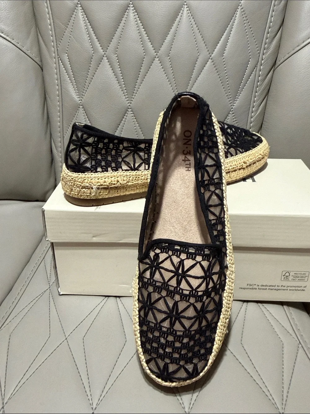 Women's Jaylaa Black Espadrille Slip-On Flats